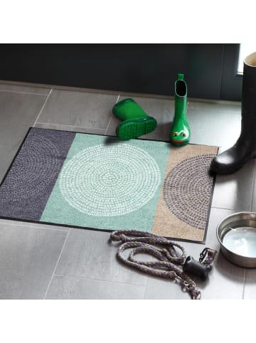 Fußmatte in grau/mint