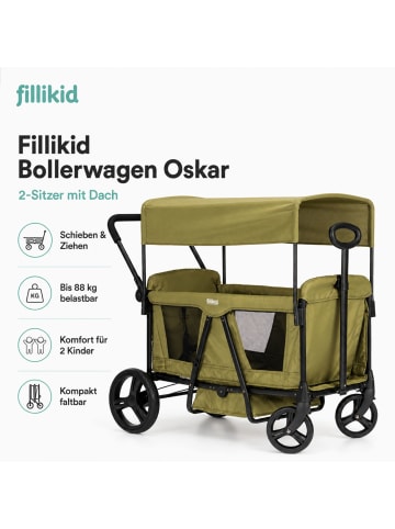 Bollerwagen Oskar Exklusiv in Grün