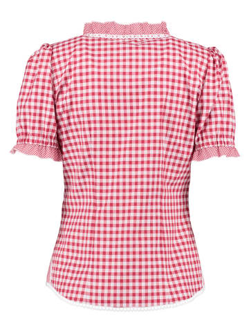 Trachtenbluse Poror in mittelrot