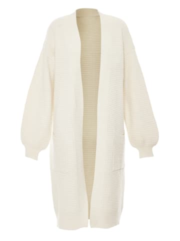 Damen Strickjacke in Wollweiss