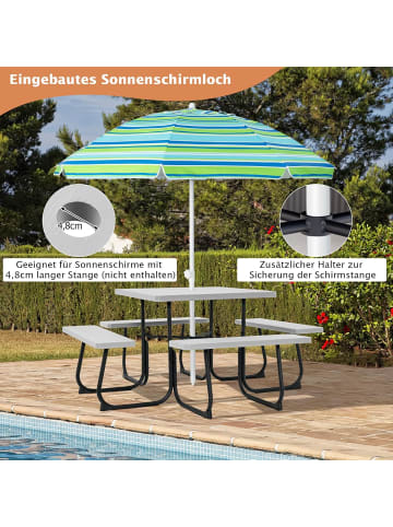 Sitzgarnitur für 8 Personen in Grau
