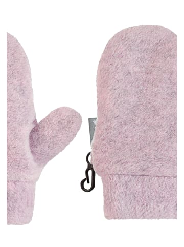 Fäustling uni in rose mel.