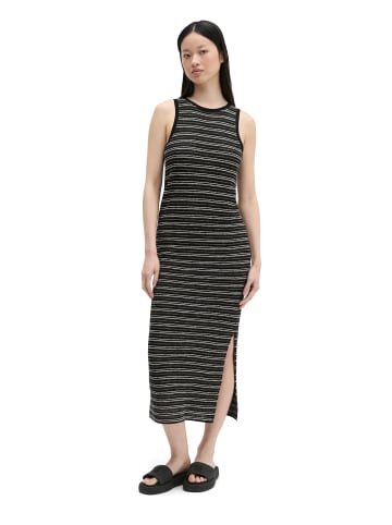 Ajour-Kleid slim in Schwarz