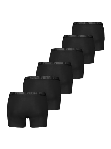 Boxershort 6er Pack in Schwarz