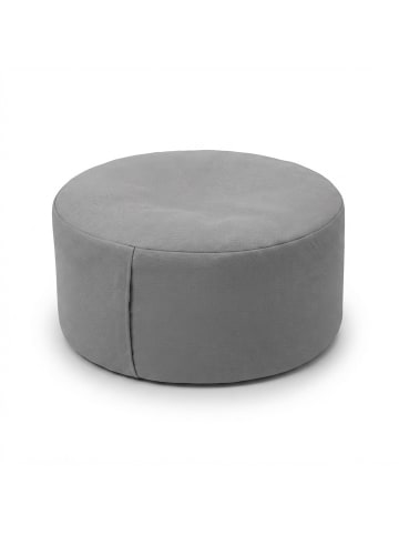 Meditationskissen  in Grau - (H)13 x Ø 33 cm