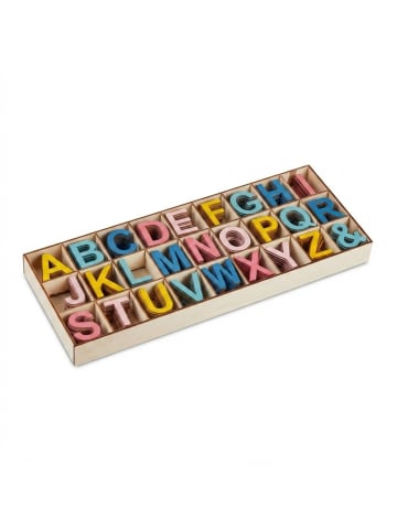 324tlg. Holzbuchstaben Set in Bunt