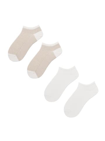 Sneakersocken Tape 2-Pack hautfreundlich in White
