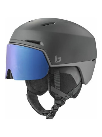 Skihelm X-Fusion Plus in black grey matte-photochromic blue