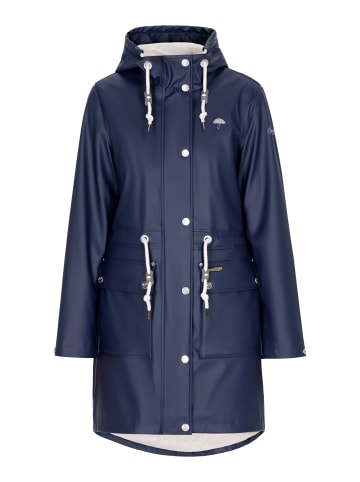 Damen Regenmantel in Marine