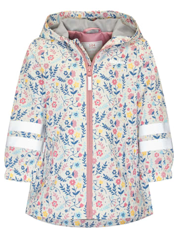 Outdoor-Jacke Blumen in ecru