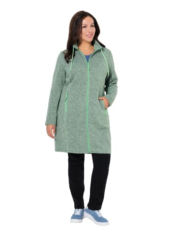 Sweatjacke in apfelgrün