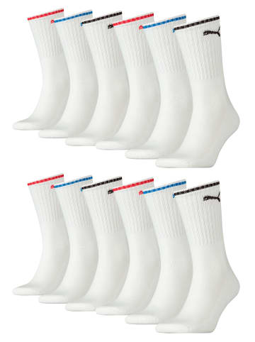 Socken CREW SOCK STRIPE 12 Paar in White