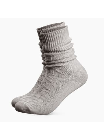 1er Pack Kurze Trachtensocken Enzian in Grau