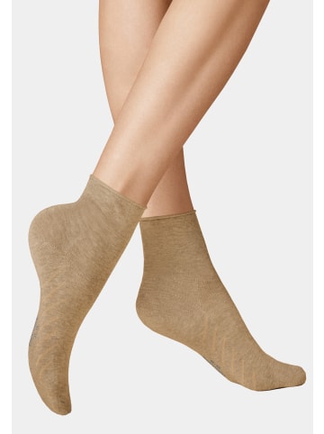 Socken Fresh Up klimaregulierend in Beige-mel.