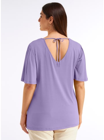 Kurzarm-Shirt in lavendel