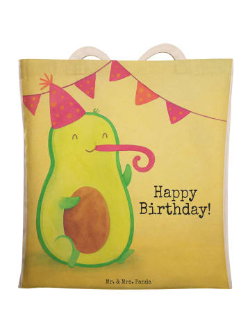 Tote Bag Avocado Geburtstag Design mit Spruch in Weiß