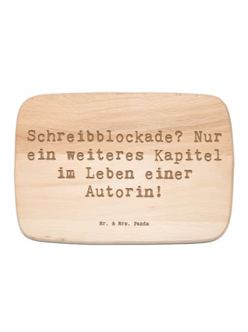 Schneidebrett Holz Spruch Autorin Kapitel mit S... in Transparent