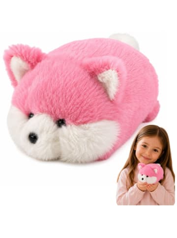 Plüschfuchs, rosa weiches Fell, 16 cm
