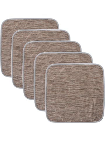Inkontinenz Sitzauflage 5er-Pack in rot/braun