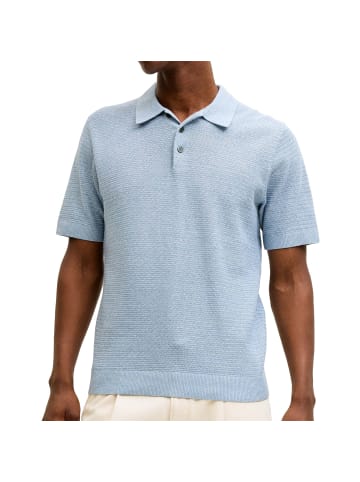 Poloshirt Bluriley Knit Polo in Hellblau