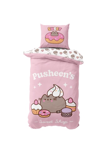 Bettwäsche-Set "Pusheen Katze" in Rosa