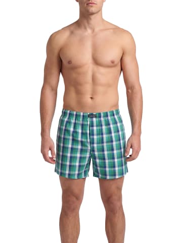 3 Stück Herren Web Boxershorts in Grün