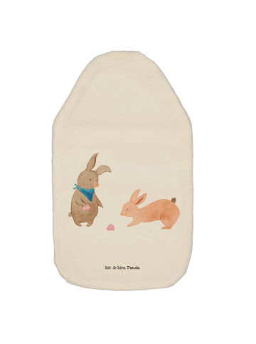 Wärmflasche Hasen Muschel ohne Spruch in Weiß