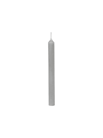 Spitzkerzen 13 cm in grau