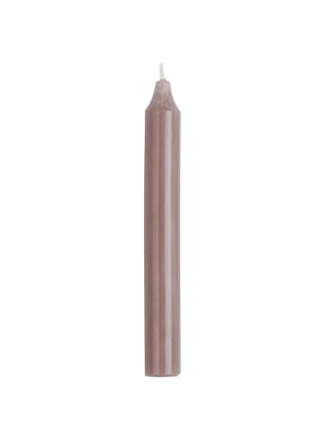Rustikale Stabkerze 18 cm | Ø 2,2 cm in altrosa