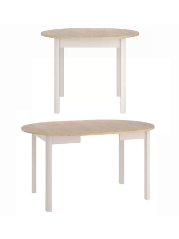 Esstisch Dante Eiche Cremona / Kaschmir 102-144 / 102 / 76cm