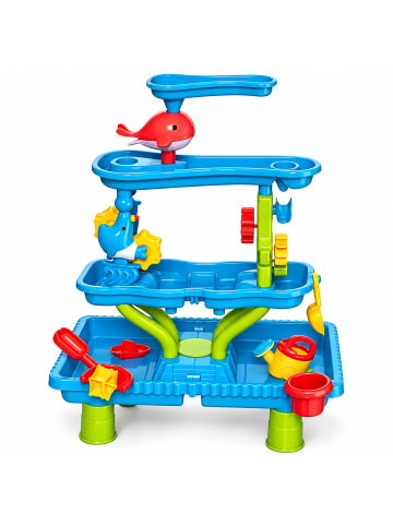 Wasserspieltisch "4 Etagen" in Bunt - (B)58 x (H)82 x (T)58 cm