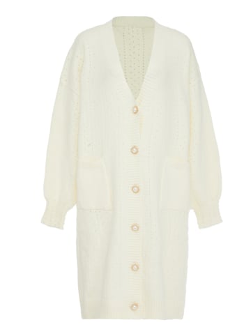 Damen Strickjacke in Wollweiss