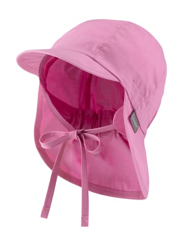 Schirmmütze mit Nackenschutz uni in rosa