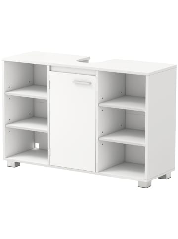 Waschbeckenunterschrank Custos-old in Weiß, Grau - (B)90 x (H)30 x (T)60 cm