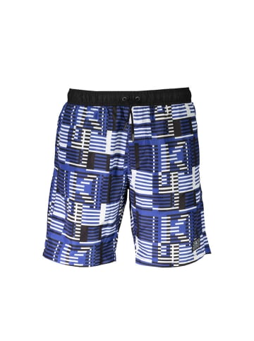 Blau Polyester Herren Bade Trunk