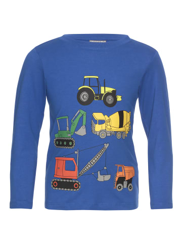 Langarmshirt in blau