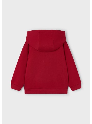 Kapuzensweatshirt cooler Reliefprint in rot