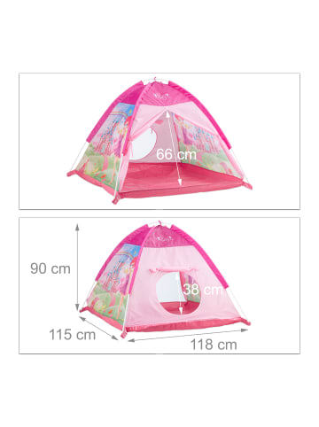 Spielzelt Mädchen in Pink - (B)118 x (H)90 x (T)115 cm