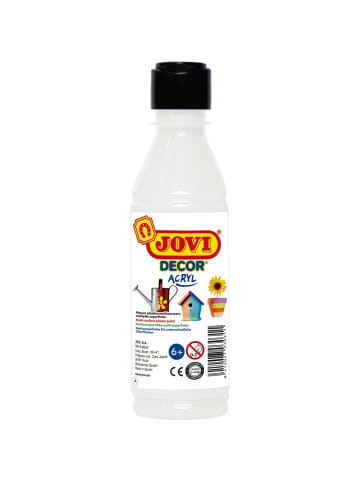 Acrylfarbe Jovicolor weiß 250ml Flasche