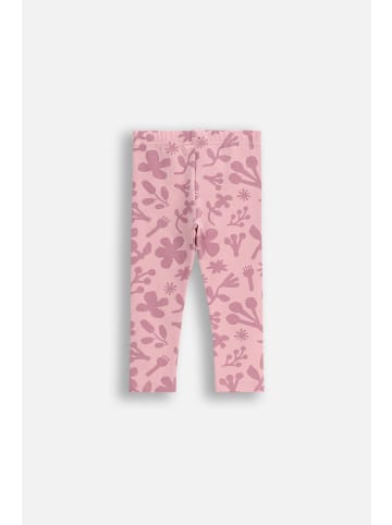 Leggings mit langem Hosenbein in gedämpftes Rosa