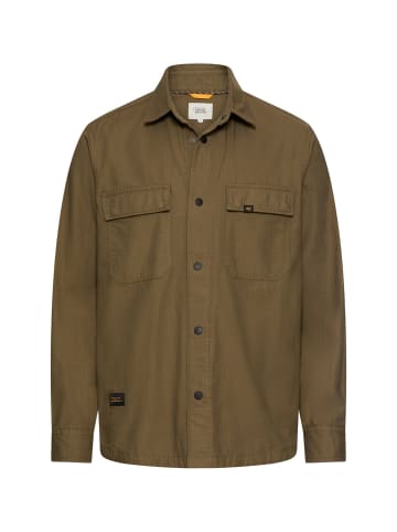 Overshirt mit Taschen in Olivgrün
