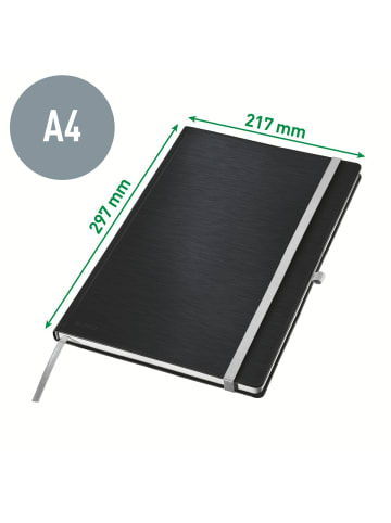 Notizbuch Style HC A4 kariert seladon grün