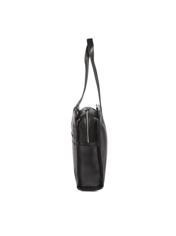 Power Aktentasche Leder 41.5 cm Laptopfach schwarz