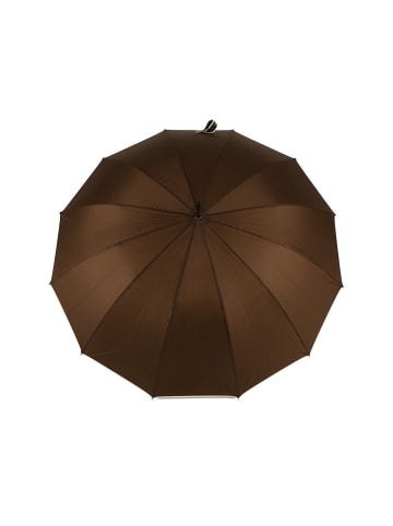 Stockregenschirm mit Holzgriff ø116 cm in Braun