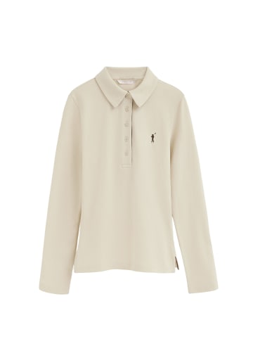 Poloshirt WOMAN RIGBY GO PRAT POLO IO LONG SLEEVE SLIM FIT in Beige