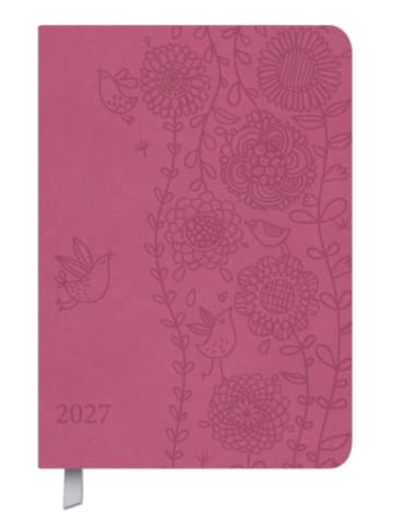 Kalender - Timer Soft Touch pink 2027