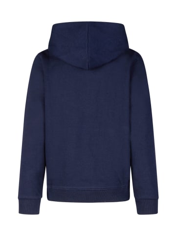 Hoodie "Logoprint Toni" in navy/pink