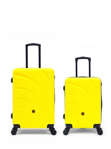2 tlg. Kofferset SERENA in Gelb (70L/43L)