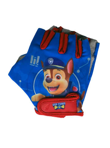 Kinder Fahrradhandschuhe Jungen Paw Patrol fingerlos Einheitsgröße in Blau