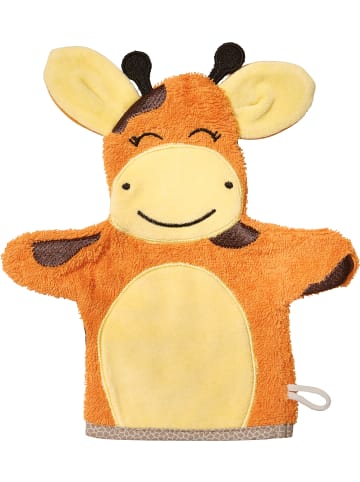 Frottier Kinder-Waschhandschuh 2-in-1 in orange
